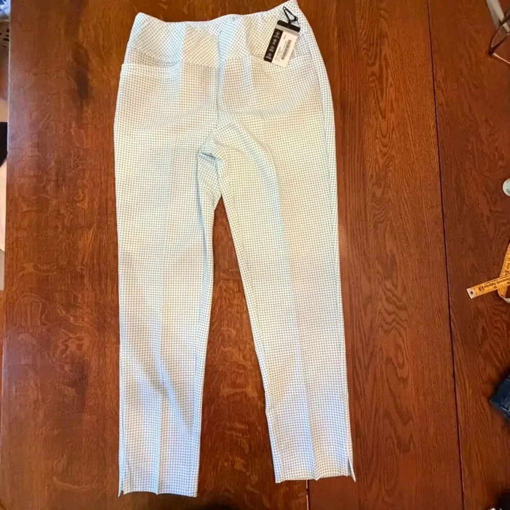 NWT Tail Golf 2-Piece Set Cerulean UPF 50 Sleeveless Top & Ankle Pants Size 6